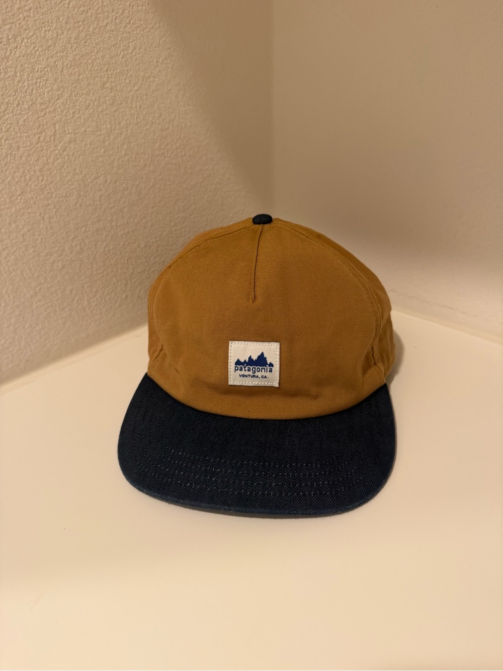 Patagonia Kids Caramel Crown with Navy Brim Cap